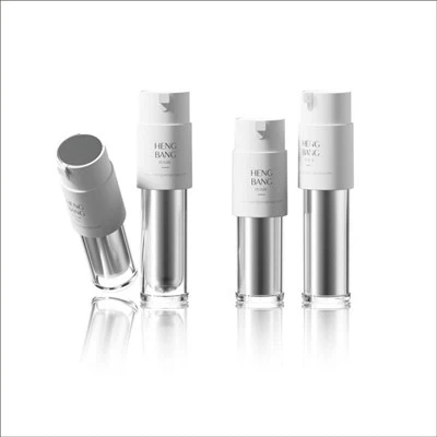 Botellas sin aire recargables plateadas vacías de 30 ml